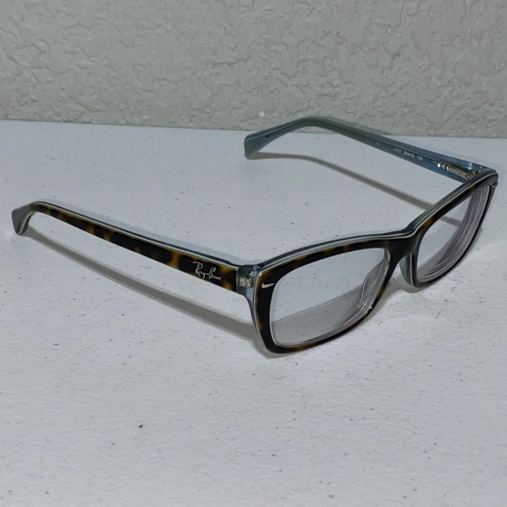 Ray Ban RB5255 Eyeglasses Glasses Frames Tortoise Brown Blue Full Rim 53-16-135